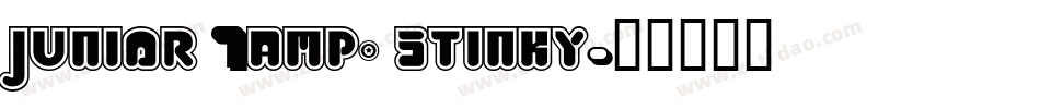 junior & stinky字体转换